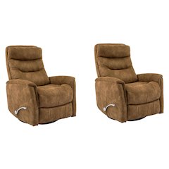 Gemini - Autumn Swivel Glider Recliner Two Pack