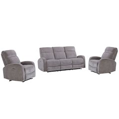Tuscany - Whiskers Nature Power Reclining Sofa and 2 Recliners