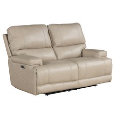 Whitman - Verona Linen - Powered By Freemotion Cordless Power Reclining Loveseat