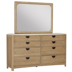 Bedroom 8 Drawer Dresser and Mirror