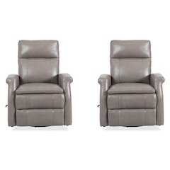 Bristol - Graphite Swivel Glider Recliner Two Pack