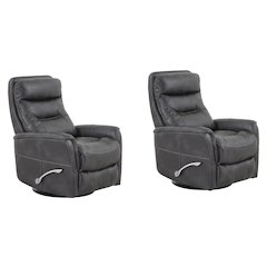 Gemini - Flint Swivel Glider Recliner Two Pack