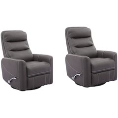 Hercules - Haze Swivel Glider Recliner Two Pack