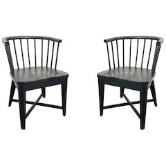 Americana Modern Dining Barrel Dining Chair Two Pack