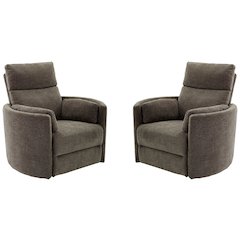 Radius - Krypton Power Swivel Glider Recliner Two Pack