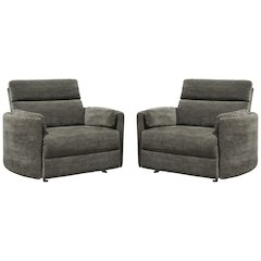 Radius Xl - Krypton Extra Wide Power Glider Recliner Two Pack
