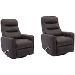 Hercules - Chocolate Swivel Glider Recliner Two Pack