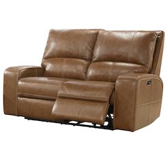 Swift - Bourbon Power Reclining Loveseat