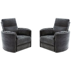 Radius - Mediterranean Power Swivel Glider Recliner Two Pack