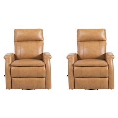 Bristol - Russet Swivel Glider Recliner Two Pack