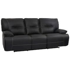Spartacus - Black Power Reclining Sofa