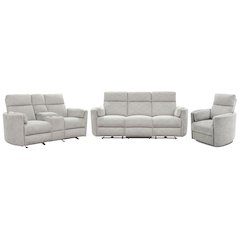 Radius - Mineral Power Reclining Sofa Loveseat and Recliner