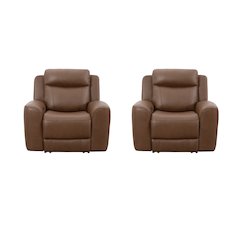 Calgary - Autumn Umber Power Recliner Two Pack
