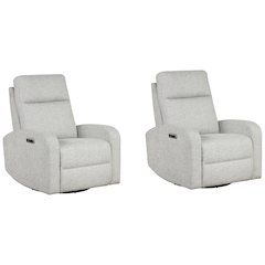 Thriller - Natural Beauty Multi Power Swivel Glider Recliner Two Pack