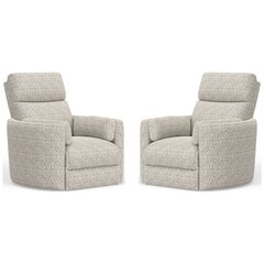 Radius - Tatum River Rock Power Swivel Glider Recliner Two Pack