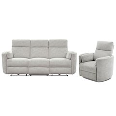Radius - Mineral Power Reclining Sofa and Recliner