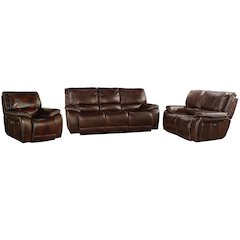 Vail - Burnt Sienna Power Reclining Sofa Loveseat and Recliner
