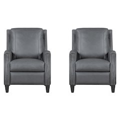Hunter - Echo Grey Manual Recliner Two Pack