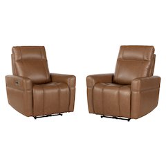 Bradford - Steamboat Ecru Power Zero Gravity Recliner P2 Two Pack