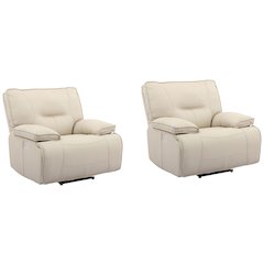 Spartacus - Oyster Power Recliner Two Pack