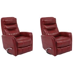 Gemini - Rouge Swivel Glider Recliner Two Pack