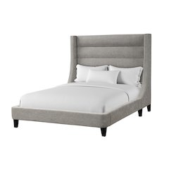 Jacob - Luxe Light Grey Queen Bed