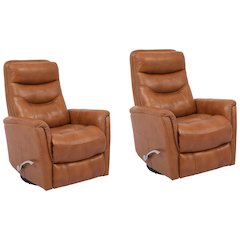Gemini - Butterscotch Swivel Glider Recliner Two Pack