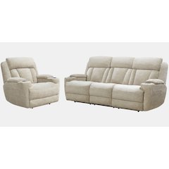 Dalton - Lucky Fawn Power Reclining Sofa and Recliner
