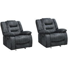Bolton - Misty Storm Glider Recliner Two Pack