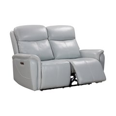 Cascade - Seamist Grey Power Reclining Loveseat