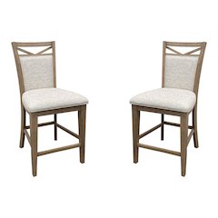 Modern Dining Upholstered Counter Chair Two Pack