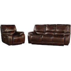 Vail - Burnt Sienna Power Reclining Sofa and Recliner