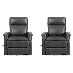 Bristol - Raven Swivel Glider Recliner Two Pack