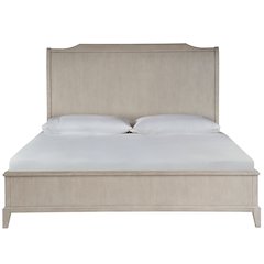 Sleigh Platform Bed King In Rolling Fog Color