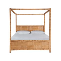 Chatham Poster Bed King In Natural Rattan Color