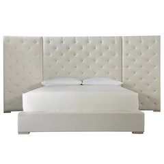 Brando Bed Cal King 60 W-Wall Panel In Quartz Color