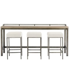 Mitchell Console W/Stools In Greystone Color