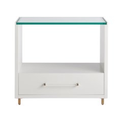 Peony Nightstand In Alabaster Color
