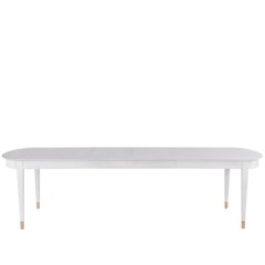 Marion Dining Table In Alabaster Color