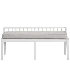 Finn Dining Bench In Picket Fence Color