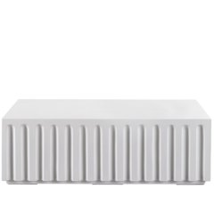 Edisto Cocktail Table In Abaco White Color