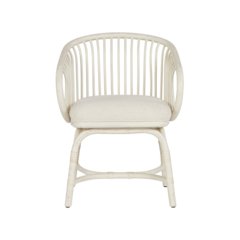 Aruba Rattan Dining Chair In Egret Color