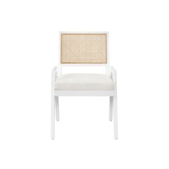 Sonora Arm Chair Pair In Cane/Glacier Color