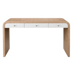 Desk In Tech Oak/Glacier Color