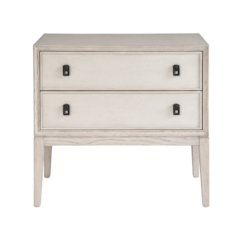 Two Drawer Nightstand In Rolling Fog Color