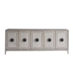 Entertainment Credenza In Rolling Fog Color