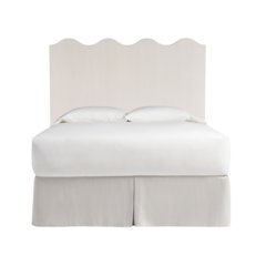 Surf City Bed Headboard Queen In White Sand Color
