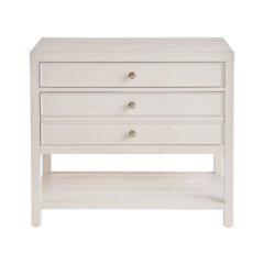 Saugatuck Nightstand In White Sand Color