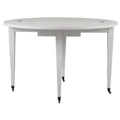 Watercolor Dining Table In White Sand Color