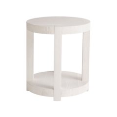 Hermosa End Table In White Sand Color